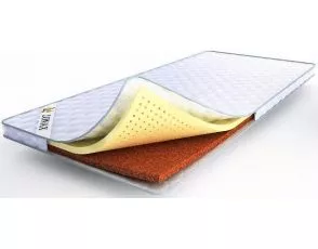 Тонкий матрас с кокосом Lonax Latex-Cocos 6